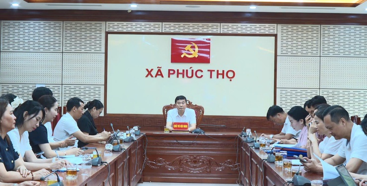 Phúc Thọ tiếp sóng Hội thảo khoa học cấp quốc gia "Một số vấn đề lý luận và thực tiễn về hoàn thiện mô hình chính quyền địa phương hai cấp".- Ảnh 1.