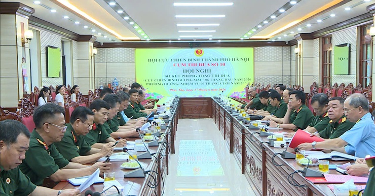 CỤM THI ĐUA SỐ 10 HỘI CỰU CHIẾN BINH THÀNH PHỐ HÀ NỘI SƠ KẾT PHONG TRÀO THI ĐUA "CỰU CHIẾN BINH GƯƠNG MẪU" 6 THÁNG ĐẦU NĂM 2026- Ảnh 7.