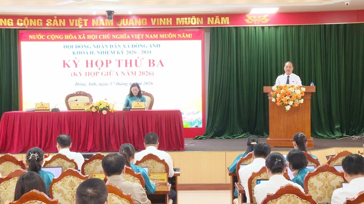 HĐND xã Đông Anh khai mạc kỳ họp thứ ba, khóa II, nhiệm kỳ 2026 - 2031- Ảnh 1.