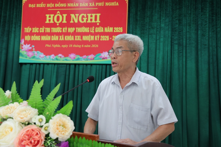 Tổ đại biểu số 01 Hội đồng nhân dân xã Phú Nghĩa khóa XXI tiếp xúc cử tri cụm Trường Yên- Ảnh 9.