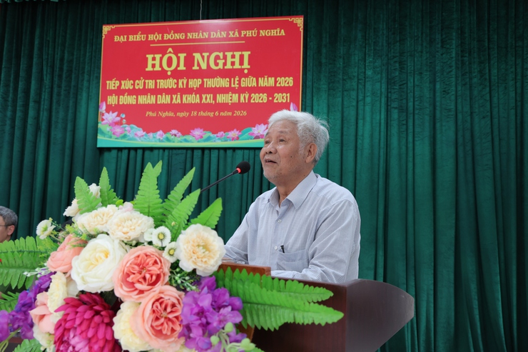 Tổ đại biểu số 01 Hội đồng nhân dân xã Phú Nghĩa khóa XXI tiếp xúc cử tri cụm Trường Yên- Ảnh 6.