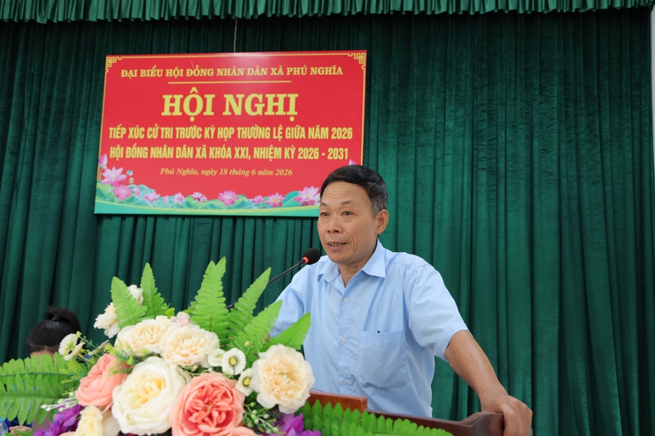 Tổ đại biểu số 01 Hội đồng nhân dân xã Phú Nghĩa khóa XXI tiếp xúc cử tri cụm Trường Yên- Ảnh 7.