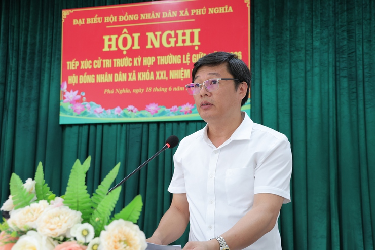 Tổ đại biểu số 01 Hội đồng nhân dân xã Phú Nghĩa khóa XXI tiếp xúc cử tri cụm Trường Yên- Ảnh 11.