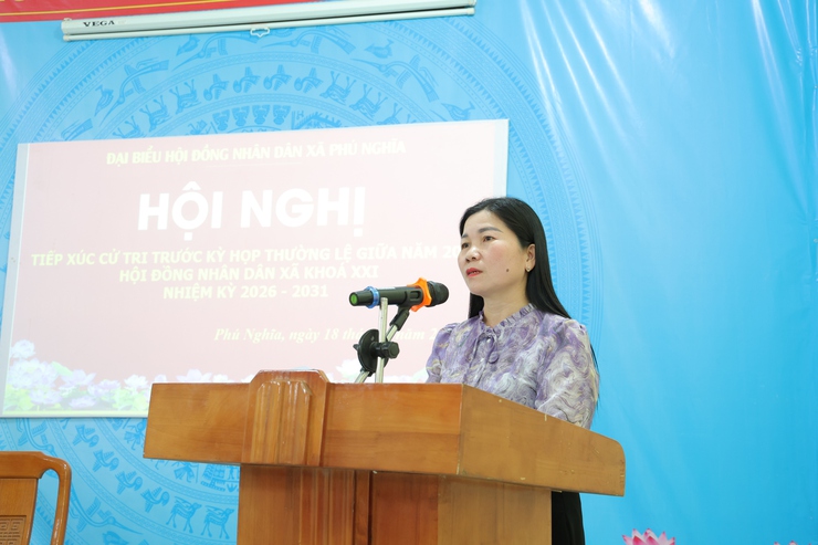 Tổ đại biểu số 02 Hội đồng nhân dân xã Phú Nghĩa khóa XXI tiếp xúc cử tri cụm Trung Hoà- Ảnh 4.