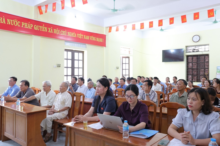 Tổ đại biểu số 02 Hội đồng nhân dân xã Phú Nghĩa khóa XXI tiếp xúc cử tri cụm Trung Hoà- Ảnh 2.