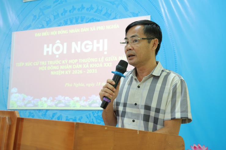 Tổ đại biểu số 02 Hội đồng nhân dân xã Phú Nghĩa khóa XXI tiếp xúc cử tri cụm Trung Hoà- Ảnh 8.