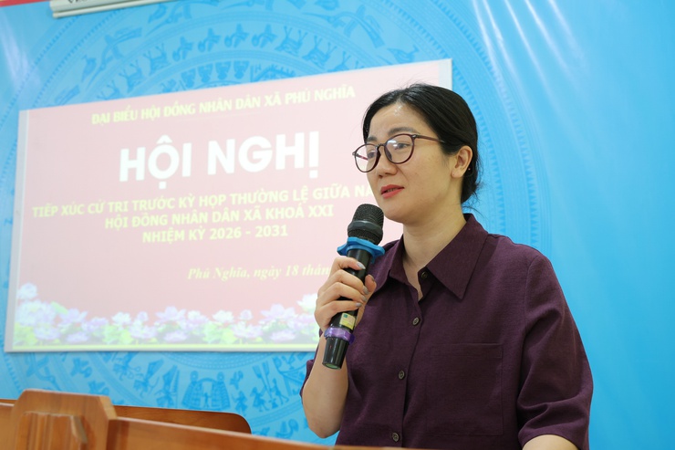Tổ đại biểu số 02 Hội đồng nhân dân xã Phú Nghĩa khóa XXI tiếp xúc cử tri cụm Trung Hoà- Ảnh 11.