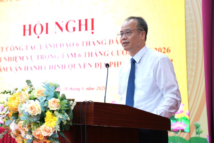 XÃ KIM ANH SƠ KẾT CÔNG TÁC LÃNH ĐẠO 6 THÁNG ĐẦU NĂM, TRIỂN KHAI NHIỆM VỤ 6 THÁNG CUỐI NĂM; SƠ KẾT VẬN HÀNH MÔ HÌNH CHÍNH QUYỀN ĐỊA PHƯƠNG HAI CẤP- Ảnh 1.