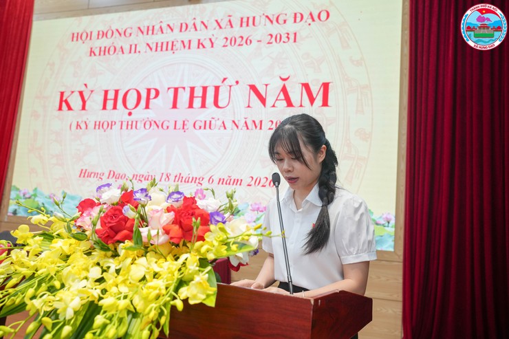 HĐND XÃ HƯNG ĐẠO BẾ MẠC KỲ HỌP THỨ NĂM (KỲ HỌP THƯỜNG LỆ GIỮA NĂM 2026), KHÓA II, NHIỆM KỲ 2026 – 2031- Ảnh 4.