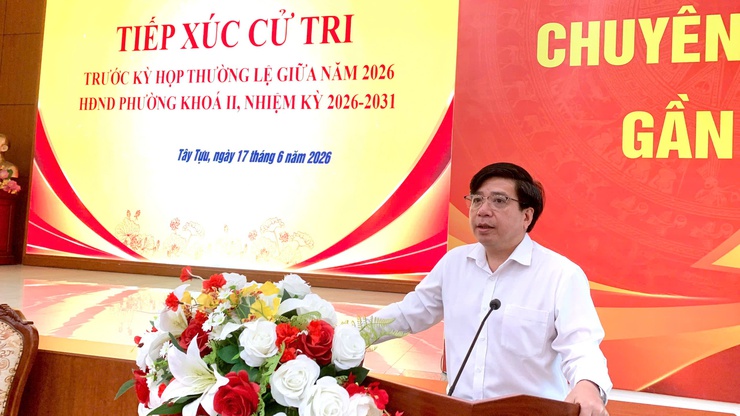 Đại biểu HĐND phường Tây Tựu tiếp xúc cử tri trước kỳ họp thường lệ giữa năm 2026- Ảnh 5.