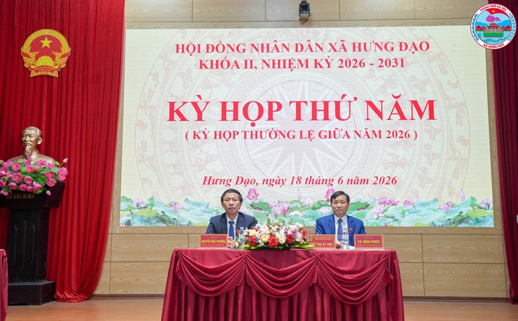 HĐND XÃ HƯNG ĐẠO KHAI MẠC KỲ HỌP THỨ NĂM (KỲ HỌP THƯỜNG LỆ GIỮA NĂM 2026), KHÓA II, NHIỆM KỲ 2026 – 2031- Ảnh 1.