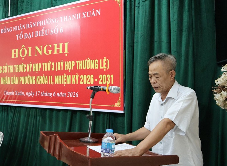 Tổ đại biểu số 6 HĐND phường Thanh Xuân tiếp xúc cử tri trước kỳ họp thứ 3 (kỳ họp thường lệ) HĐND phường khóa II, nhiệm kỳ 2026 - 2031- Ảnh 5.
