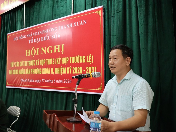Tổ đại biểu số 6 HĐND phường Thanh Xuân tiếp xúc cử tri trước kỳ họp thứ 3 (kỳ họp thường lệ) HĐND phường khóa II, nhiệm kỳ 2026 - 2031- Ảnh 7.
