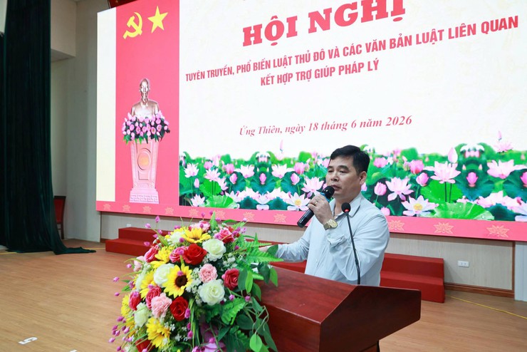 Xã Ứng Thiên tuyên truyền Luật Thủ đô và trợ giúp pháp lý cho người dân- Ảnh 2.