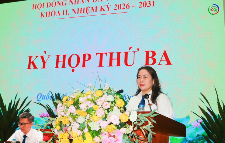Kỳ họp thứ Ba HĐND xã Quốc Oai khóa II thông qua nhiều nghị quyết quan trọng phục vụ phát triển địa phương- Ảnh 8.