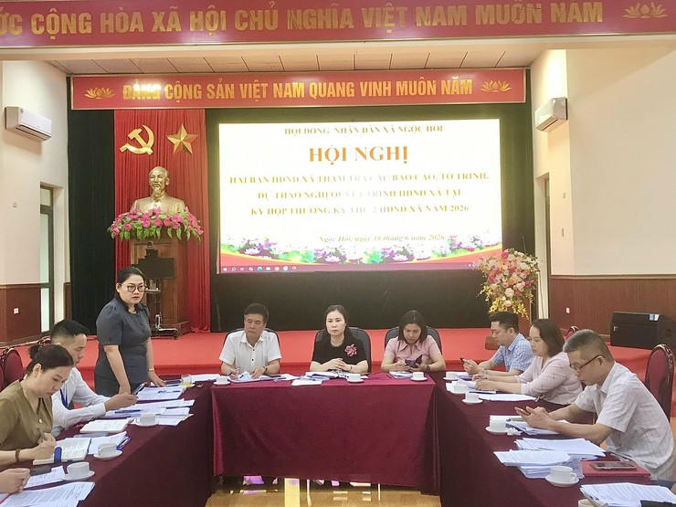 HỘI ĐỒNG NHÂN DÂN XÃ NGỌC HỒI THẨM TRA CÁC BÁO CÁO, TỜ TRÌNH, DỰ THẢO NGHỊ QUYẾT TRÌNH KỲ HỌP THỨ HAI HĐND XÃ KHÓA XXIII- Ảnh 3.