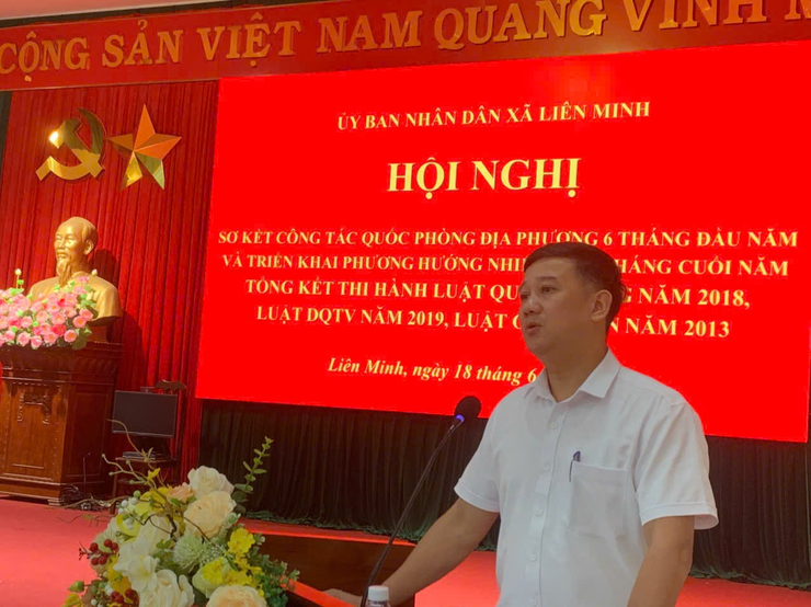 Liên Minh sơ kết công tác quân sự, quốc phòng địa phương 6 tháng đầu năm 2026- Ảnh 4.
