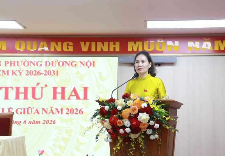 Kỳ họp thứ hai HĐND phường Dương Nội quyết nghị nhiều nội dung quan trọng thúc đẩy phát triển địa phương- Ảnh 1.