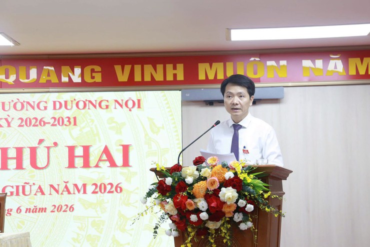 Kỳ họp thứ hai HĐND phường Dương Nội quyết nghị nhiều nội dung quan trọng thúc đẩy phát triển địa phương- Ảnh 4.