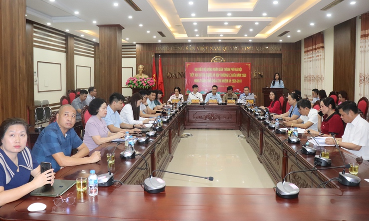 Tổ đại biểu số 19 HĐND thành phố Hà Nội tiếp xúc cử tri trước kỳ họp thường lệ giữa năm 2026- Ảnh 1.