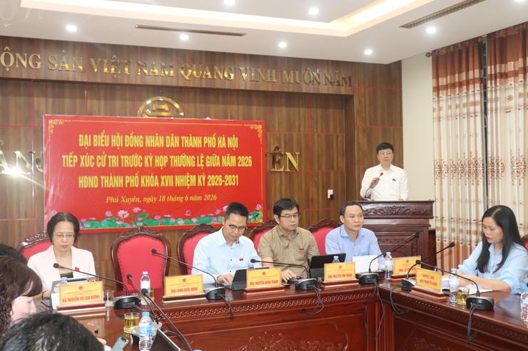 Tổ đại biểu số 19 HĐND thành phố Hà Nội tiếp xúc cử tri trước kỳ họp thường lệ giữa năm 2026- Ảnh 2.