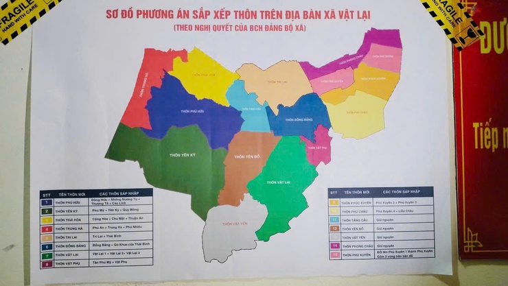 XÃ VẬT LẠI THỰC HIỆN NIÊM YẾT CÔNG KHAI PHƯƠNG ÁN SẮP XẾP, TỔ CHỨC LẠI THÔN- Ảnh 3.