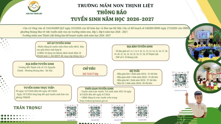 TRƯỜNG MẦM NON THỊNH LIỆT TÍCH CỰC THAM GIA VẬN HÀNH THỬ NGHIỆM HỆ THỐNG TUYỂN SINH TRỰC TUYẾN NĂM HỌC 2026 – 2027- Ảnh 1.