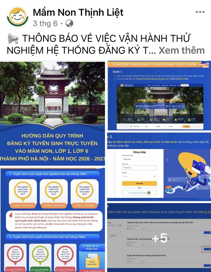 TRƯỜNG MẦM NON THỊNH LIỆT TÍCH CỰC THAM GIA VẬN HÀNH THỬ NGHIỆM HỆ THỐNG TUYỂN SINH TRỰC TUYẾN NĂM HỌC 2026 – 2027- Ảnh 5.
