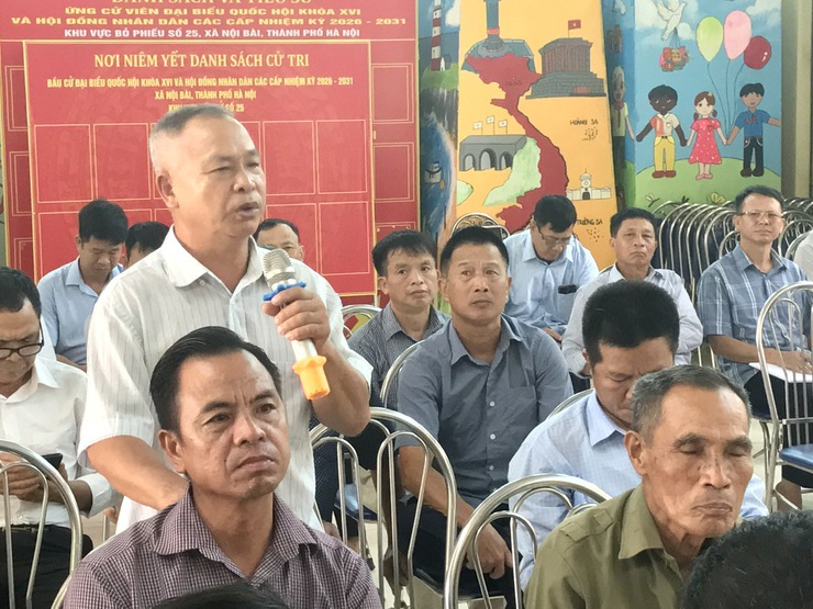 TỔ ĐẠI BIỂU HĐND XÃ NỘI BÀI SỐ 4, SỐ 5 VÀ SỐ 6 TIẾP XÚC CỬ TRI TRƯỚC KỲ HỌP THỨ 3 HĐND XÃ- Ảnh 13.