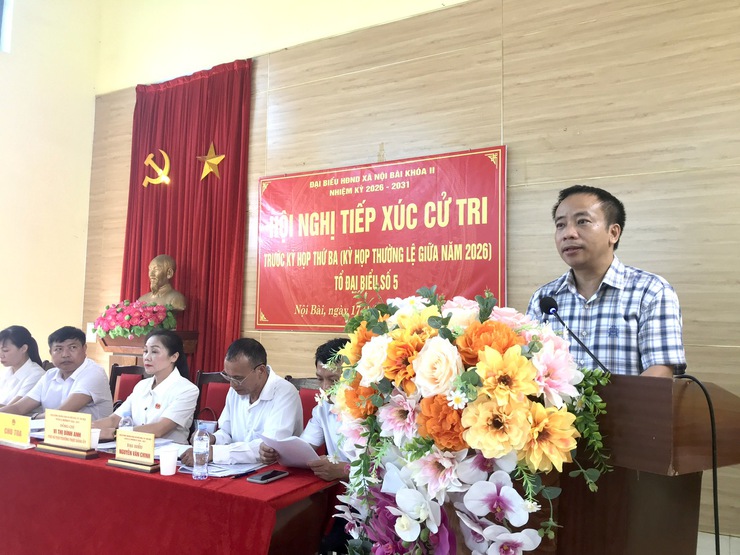 TỔ ĐẠI BIỂU HĐND XÃ NỘI BÀI SỐ 4, SỐ 5 VÀ SỐ 6 TIẾP XÚC CỬ TRI TRƯỚC KỲ HỌP THỨ 3 HĐND XÃ- Ảnh 17.