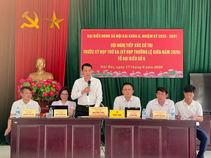 TỔ ĐẠI BIỂU HĐND XÃ NỘI BÀI SỐ 4, SỐ 5 VÀ SỐ 6 TIẾP XÚC CỬ TRI TRƯỚC KỲ HỌP THỨ 3 HĐND XÃ- Ảnh 3.