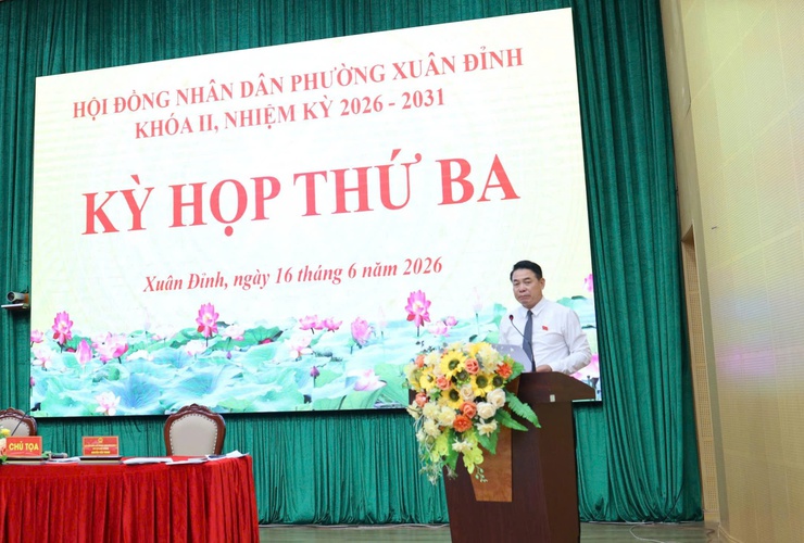 Phường Xuân Đỉnh tổ chức thành công Kỳ họp thứ Ba HĐND Phường Khoá II, Nhiệm kỳ 2026 – 2031.- Ảnh 2.