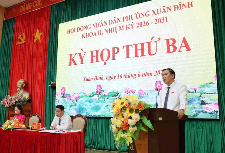 Phường Xuân Đỉnh tổ chức thành công Kỳ họp thứ Ba HĐND Phường Khoá II, Nhiệm kỳ 2026 – 2031.- Ảnh 10.
