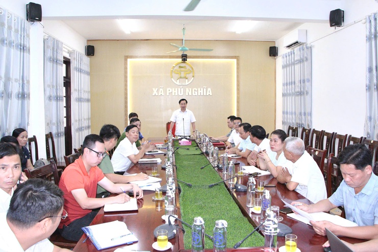 Hội nghị thông qua dự thảo phương án cưỡng chế thu hồi đất thực hiện Dự án cải tạo, nâng cấp Quốc lộ 6 đoạn Ba La - Xuân Mai- Ảnh 1.