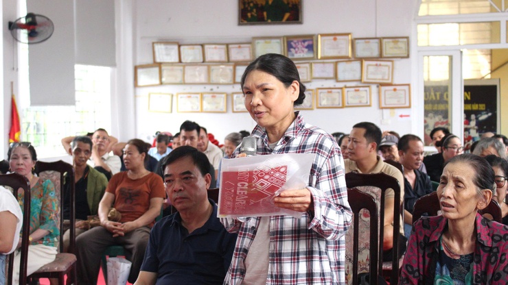 Phường Chương Mỹ vận động, đối thoại và tiếp thu ý kiến nhân dân về phương án bồi thường, hỗ trợ, tái định cư thực hiện dự án cải tạo, nâng cấp Quốc lộ 6 tại TDP Phượng Bãi và Yên Phúc- Ảnh 9.