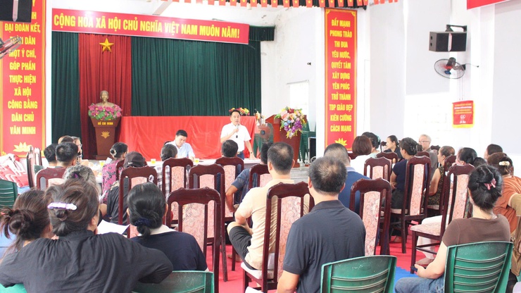 Phường Chương Mỹ vận động, đối thoại và tiếp thu ý kiến nhân dân về phương án bồi thường, hỗ trợ, tái định cư thực hiện dự án cải tạo, nâng cấp Quốc lộ 6 tại TDP Phượng Bãi và Yên Phúc- Ảnh 2.