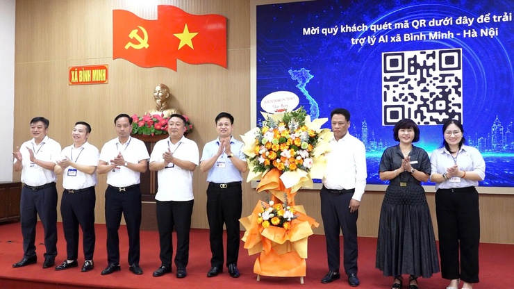 Xã Bình Minh ra mắt bộ trợ lý ảo AI phục vụ công tác quản lý, điều hành và giải quyết thủ tục hành chính- Ảnh 1.