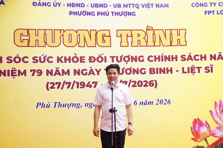 Phú Thượng tổ chức khám, chăm sóc sức khỏe, cấp thuốc tri ân các đối tượng chính sách nhân kỷ niệm 79 năm Ngày Thương binh - Liệt sĩ- Ảnh 3.