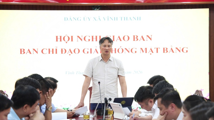 ĐẢNG ỦY XÃ VĨNH THANH TỔ CHỨC HỘI NGHỊ GIAO BAN BAN CHỈ ĐẠO GIẢI PHÓNG MẶT BẰNG CÁC DỰ ÁN TRỌNG ĐIỂM- Ảnh 9.