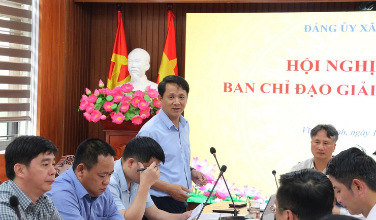 ĐẢNG ỦY XÃ VĨNH THANH TỔ CHỨC HỘI NGHỊ GIAO BAN BAN CHỈ ĐẠO GIẢI PHÓNG MẶT BẰNG CÁC DỰ ÁN TRỌNG ĐIỂM- Ảnh 3.