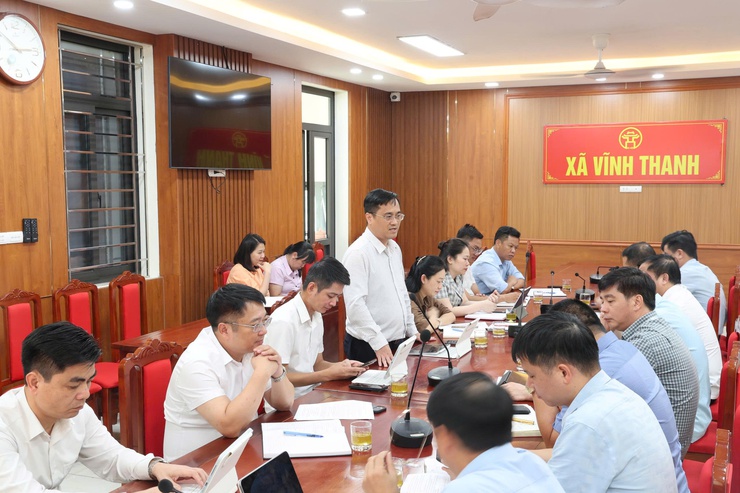 ĐẢNG ỦY XÃ VĨNH THANH TỔ CHỨC HỘI NGHỊ GIAO BAN BAN CHỈ ĐẠO GIẢI PHÓNG MẶT BẰNG CÁC DỰ ÁN TRỌNG ĐIỂM- Ảnh 7.