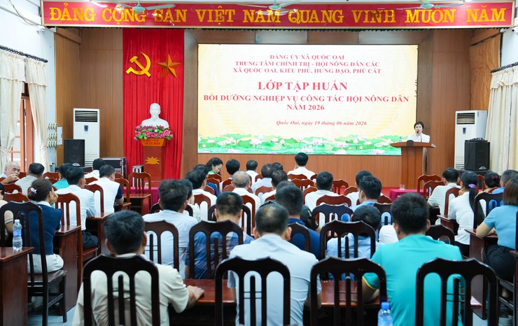 HƠN 200 CÁN BỘ, HỘI VIÊN THAM GIA TẬP HUẤN NGHIỆP VỤ CÔNG TÁC HỘI NÔNG DÂN NĂM 2026- Ảnh 1.