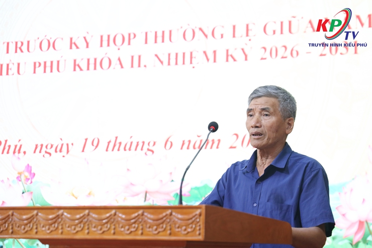 TỔ ĐẠI BIỂU SỐ 1 HỘI ĐỒNG NHÂN DÂN XÃ KIỀU PHÚ TIẾP XÚC CỬ TRI TRƯỚC KỲ HỌP THƯỜNG LỆ GIỮA NĂM 2026- Ảnh 7.