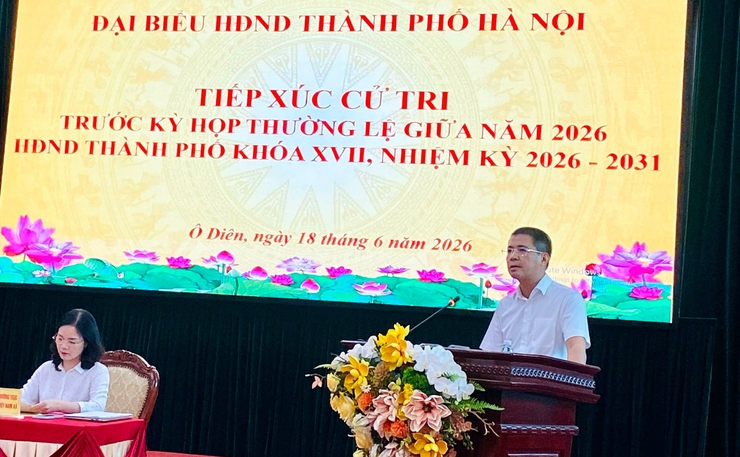 Tổ đại biểu HĐND thành phố Hà Nội tiếp xúc với cử tri 3 xã: Liên Minh, Đan Phượng và Ô Diên trước trước kỳ họp thường lệ giữa năm 2026- Ảnh 2.
