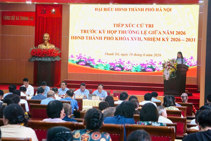 Cử tri xã Nam Phù quan tâm kiến nghị về Dự án trục đại lộ cảnh quan sông Hồng- Ảnh 1.
