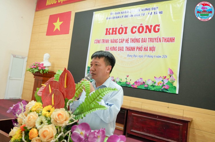 XÃ HƯNG ĐẠO TỔ CHỨC HỘI NGHỊ KHỞI CÔNG XÂY DỰNG CÔNG TRÌNH NÂNG CẤP HỆ THỐNG TRUYỀN THANH- Ảnh 5.