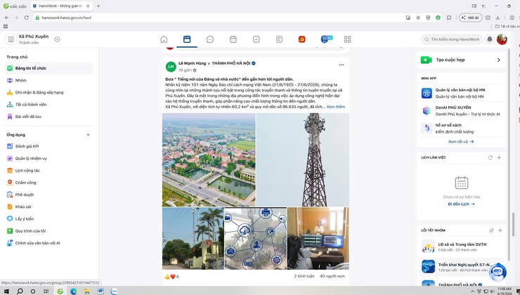 Lãnh đạo xã Phú Xuyên chúc mừng Trung tâm Dịch vụ tổng hợp nhân kỷ niệm 101 năm Ngày Báo chí Cách mạng Việt Nam- Ảnh 5.