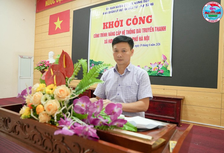 XÃ HƯNG ĐẠO TỔ CHỨC HỘI NGHỊ KHỞI CÔNG XÂY DỰNG CÔNG TRÌNH NÂNG CẤP HỆ THỐNG TRUYỀN THANH- Ảnh 6.
