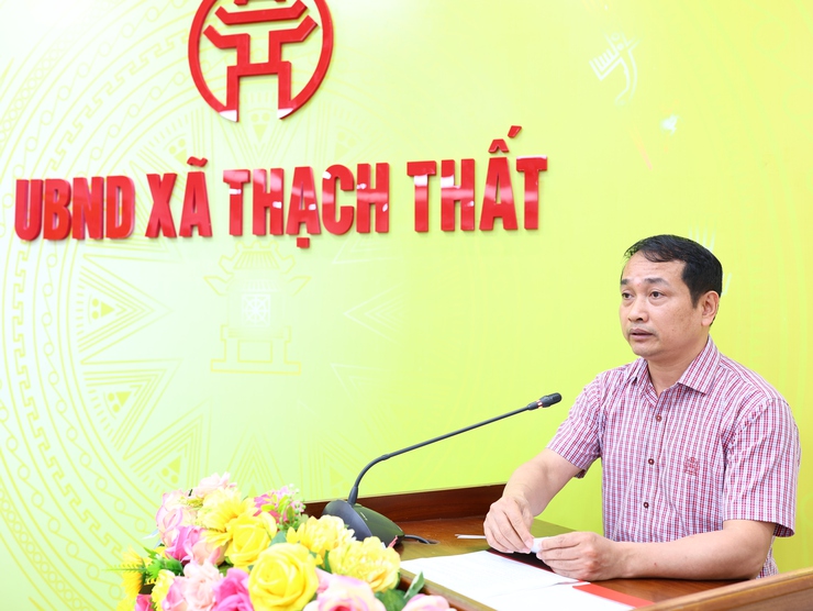 Hội nghị chuyển giao các hội do Đảng, Nhà nước giao nhiệm vụ về trực thuộc Ủy ban MTTQ Việt Nam xã Thạch Thất- Ảnh 1.