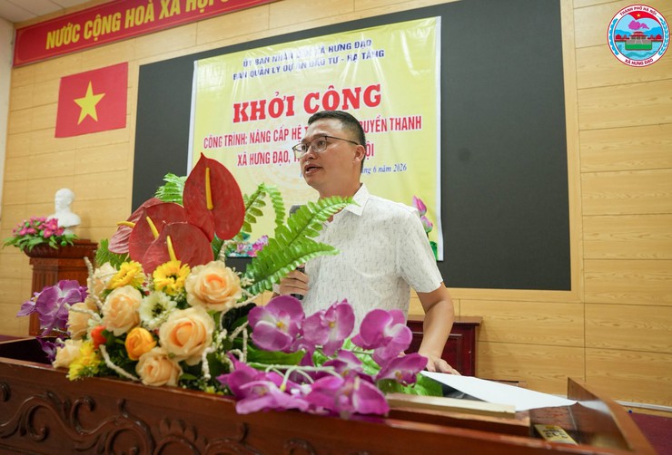 XÃ HƯNG ĐẠO TỔ CHỨC HỘI NGHỊ KHỞI CÔNG XÂY DỰNG CÔNG TRÌNH NÂNG CẤP HỆ THỐNG TRUYỀN THANH- Ảnh 2.